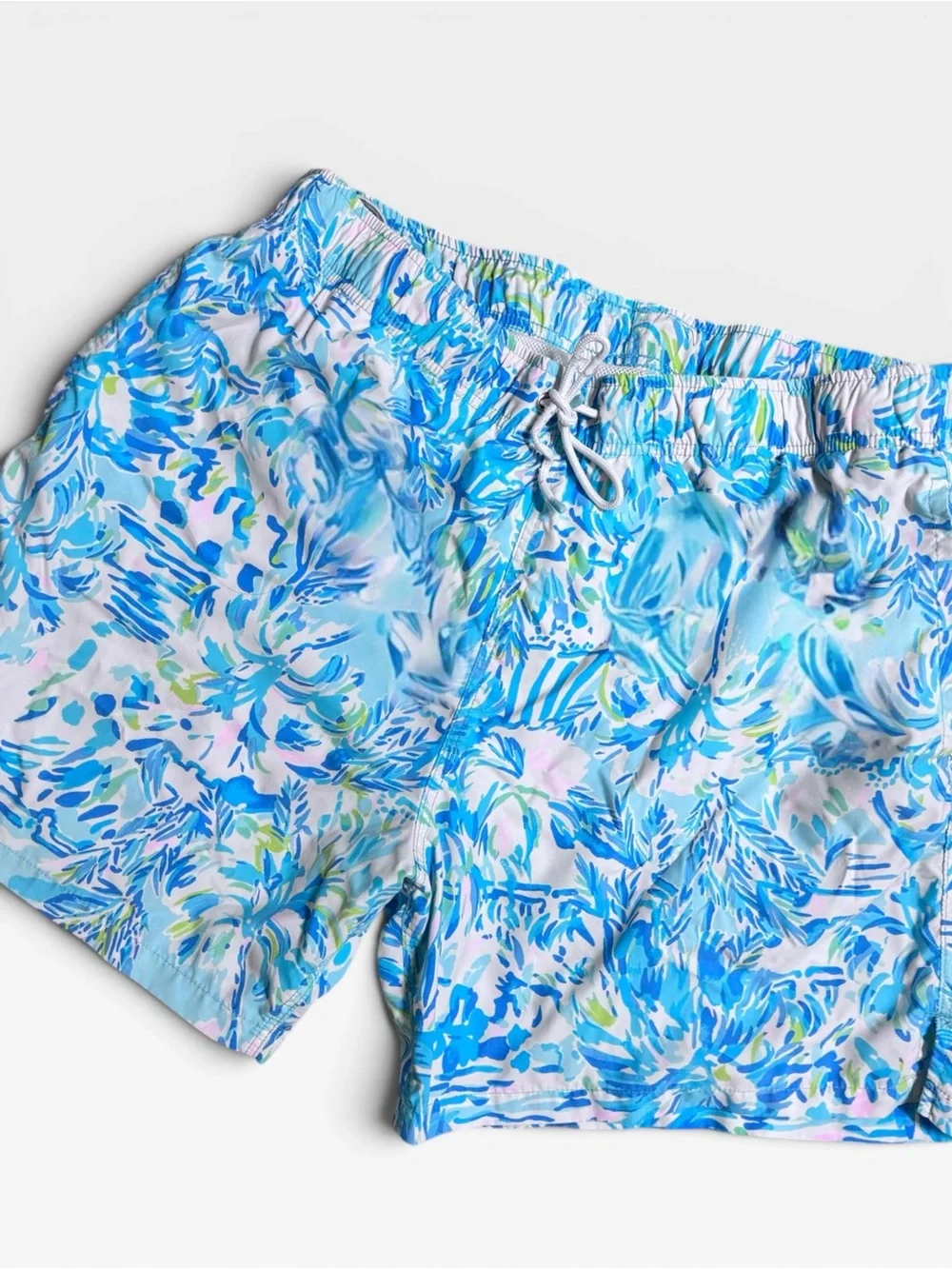 Lilly Pulitzer Men's XL blue/pink tropical Swim Trunk